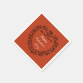 Der Tag des glücklichen Valentins Rot Serviette (Ecke)