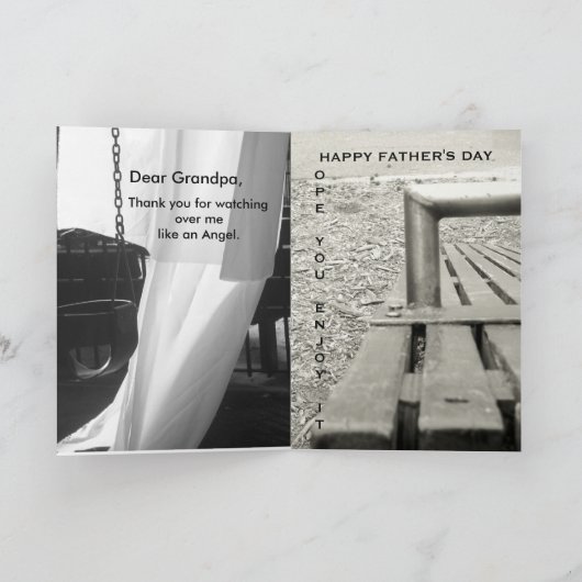 Der Tag des Großvaters Karte (Innenseite)