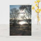 Der Tag des Großvaters Karte (Gelbe Blume)