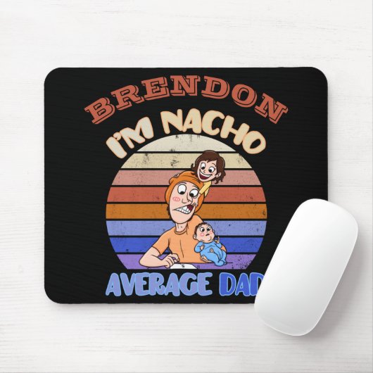 Der Tag des lustigen Vaters personalisierte Mauspa Mousepad (Mit Mouse)
