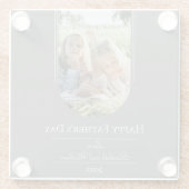 Der Tag des modernen Fotos | Grau Glasuntersetzer (Rückseite)