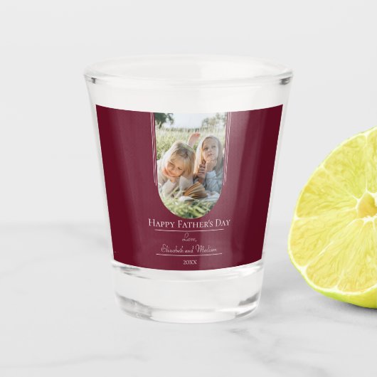 Der Tag des modernen Fotos | Rot Schnapsglas (Vorderseite)