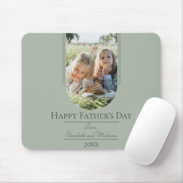 Der Tag des modernen Fotos | Sage Green Mousepad