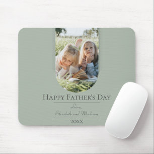 Der Tag des modernen Fotos Sage Green Mousepad