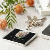 Der Tag des modernen Fotos | Schwarz Schlüsselanhänger (Seite)