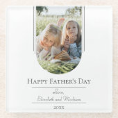 Der Tag des modernen Fotos | weiß Glasuntersetzer (Vorderseite)