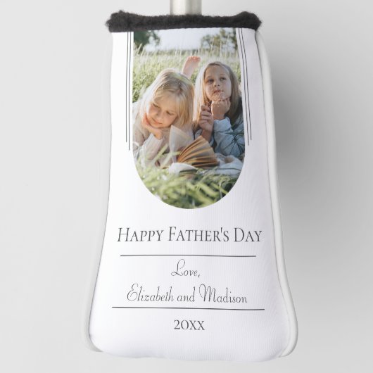 Der Tag des modernen Fotos | weiß Golf Headcover (Rotieren 90)