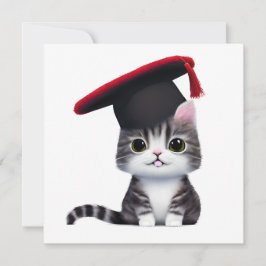 Der Tag des niedlichen Cat Abschlusses ist ein wic Mitteilungskarte