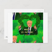Der Tag des Patricks Donald Trump Postkarte (Vorne/Hinten)