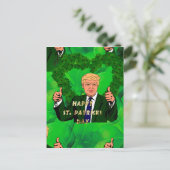 Der Tag des Patricks Donald Trump Postkarte (Stehend Vorderseite)