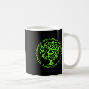 Der Tag des Recycelnd Baumes Umweltaktivismus Kaffeetasse