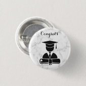 Der Tag des schönen Glücks Abschlusses Button (Vorne & Hinten)