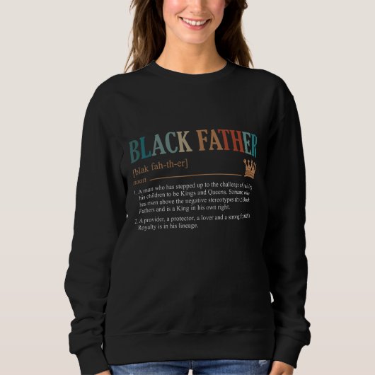 Der Tag des schwarzen Vaters Sweatshirt (Vorderseite)