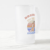 Der Tag des sonnigen Vaters personalisiert Mattglas Bierglas (VorderseiteRechts)