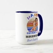 Der Tag des sonnigen Vaters personalisiert Tasse (VorderseiteRechts)