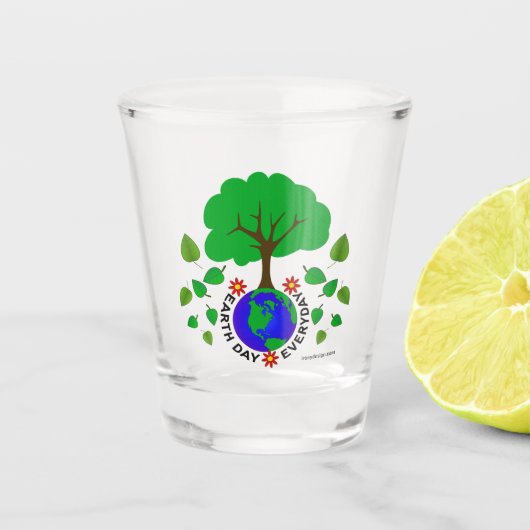 Der Tag des täglichen Gebrauchs Schnapsglas (Vorderseite)