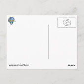 Der Tag des toten Blauen Zuckerschädels Postkarte (Rückseite)