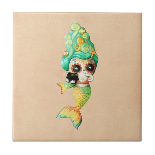 Der Tag des toten Meerjungfrau-Mädchens Fliese (Vorderseite)