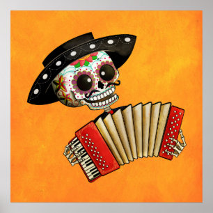 Der Tag des toten Skeletts El Mariachi Poster