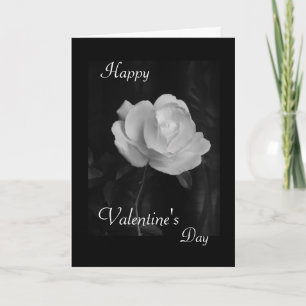 Der Tag des Valentines - B u. W "ich Liebe Sie " Feiertagskarte
