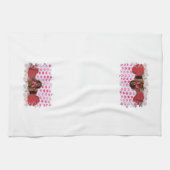 Der Tag des Valentines - Sophie - Dackel Handtuch (Horizontal)