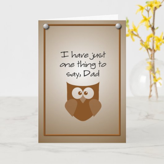 Der Tag des Vaters Karte (Gelbe Blume)