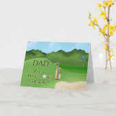 Der Tag des Vaters - Loch in One Karte (Gelbe Blume)