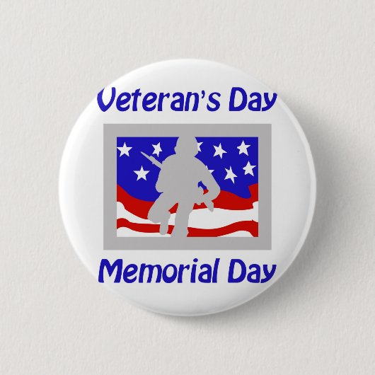 Der Tag des Veterans/Volkstrauertag Button (Vorderseite)