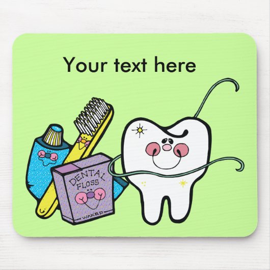 Der Tag des Zahnarztes am 6. März Mousepad (Vorne)