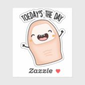 Der Tag Funny Toe Pun Aufkleber (Blatt)