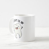 Der Tag Funny Tooth Puns Kaffeetasse (Vorderseite Links)
