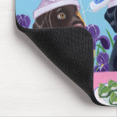 Der Tag Labradors der japanische Kinder Mousepad (Ecke)
