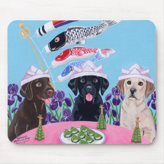 Der Tag Labradors der japanische Kinder Mousepad (Vorne)