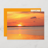 Der Tag rutscht in die Nachtpostkarte Postkarte (Vorne/Hinten)