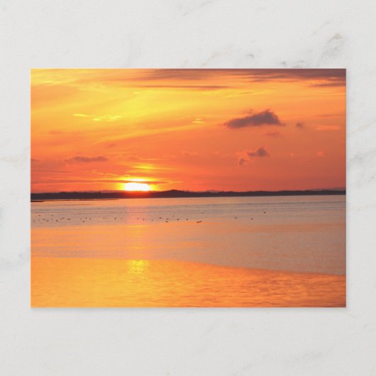 Der Tag rutscht in die Nachtpostkarte Postkarte (Vorderseite)