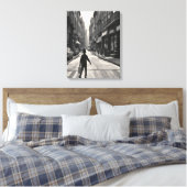 Der Tag schmolz seitwärts Leinwanddruck (Insitu (Schlafzimmer))