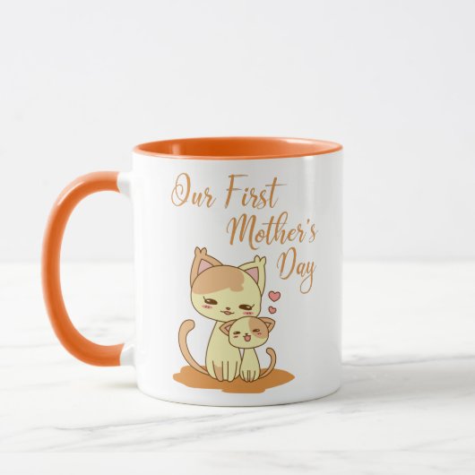Der Tag unserer ersten Mutter Tasse (Links)