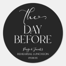 Der Tag vor der Minimal Hochzeit Probe Mittagessen