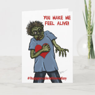 Der Tag Zombie-Liebe  Valentines Feiertagskarte