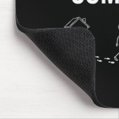 Der tägliche Pendelverkehr lustiger Holzarbeiter S Mousepad (Ecke)
