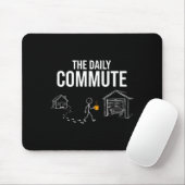 Der tägliche Pendelverkehr lustiger Holzarbeiter S Mousepad (Mit Mouse)