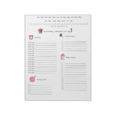 Der tägliche Planer Notizblock (Rotiert)