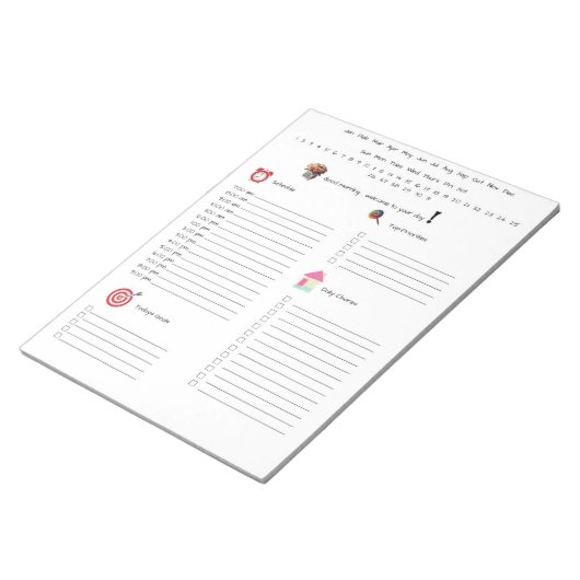 Der tägliche Planer Notizblock (angewinkelt)