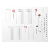 Der tägliche Planer Notizblock (Vorderseite)