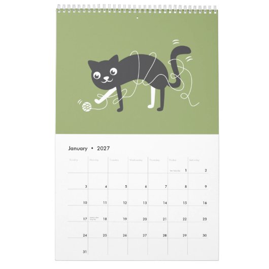 Der tägliche Schwanz-Kalender 2013 Kalender (Jan 2027)