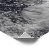 Der Taifun Damrey im Western des Pazifischen Ozean Poster (Ecke)