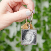 Der Taifun Damrey im Western des Pazifischen Ozean Schlüsselanhänger (Hand)