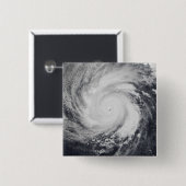 Der Taifun Faxai im Western des Pazifischen Ozeans Button (Vorne & Hinten)