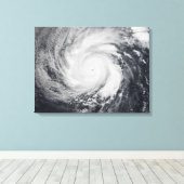 Der Taifun Faxai im Western des Pazifischen Ozeans Leinwanddruck (Insitu (Holzboden))