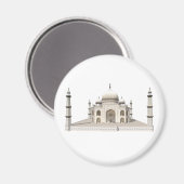 Der Taj Mahal: 3D-Modell: Magnet (Vorderseite/Rückseite)